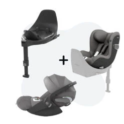 Cybex Cloud T + Sirona T + Base T Mirage Grey (Comfort) Package Deal