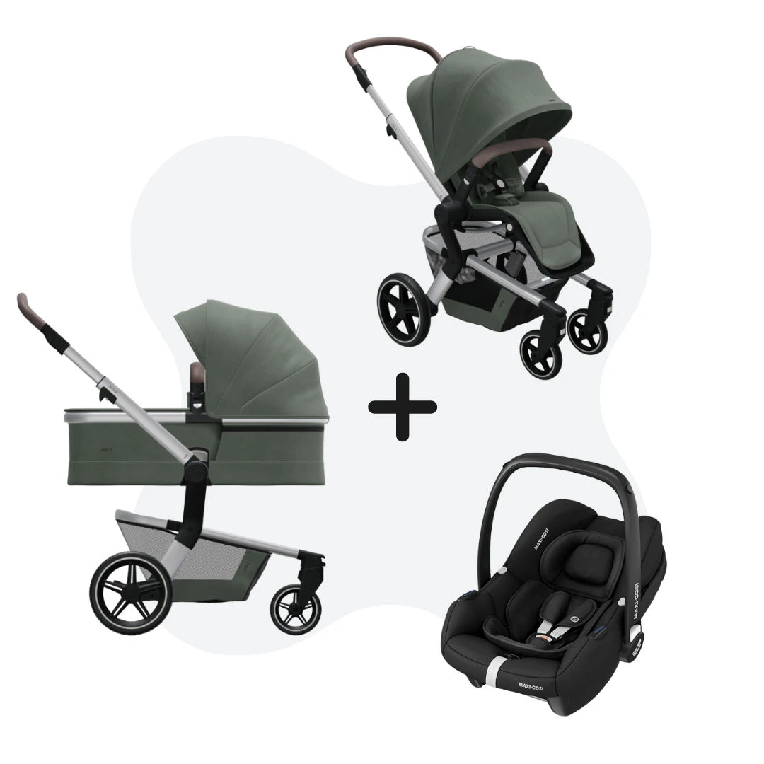 Joolz Hub Plus Marvellous Green + Maxi-Cosi Cabriofix I-Size Essential Black 3 Joolz Hub Plus Marvellous Green + Maxi-Cosi Cabriofix I-Size Essential Black